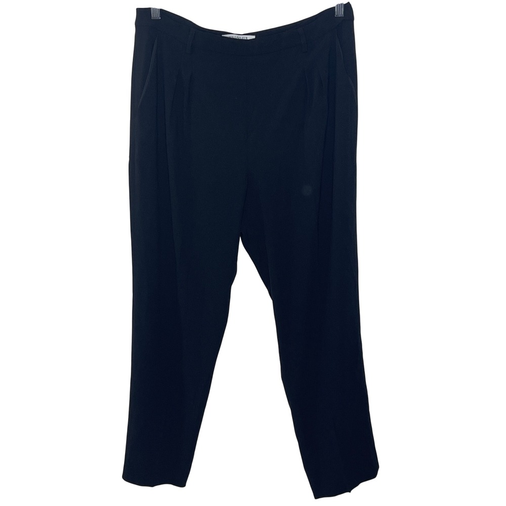 MM La Fleur Black High Waisted Pleated‎ Straight Leg Dress Pants Women's Size 12